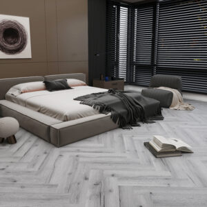 Atlantic Grey SPC Herringbone