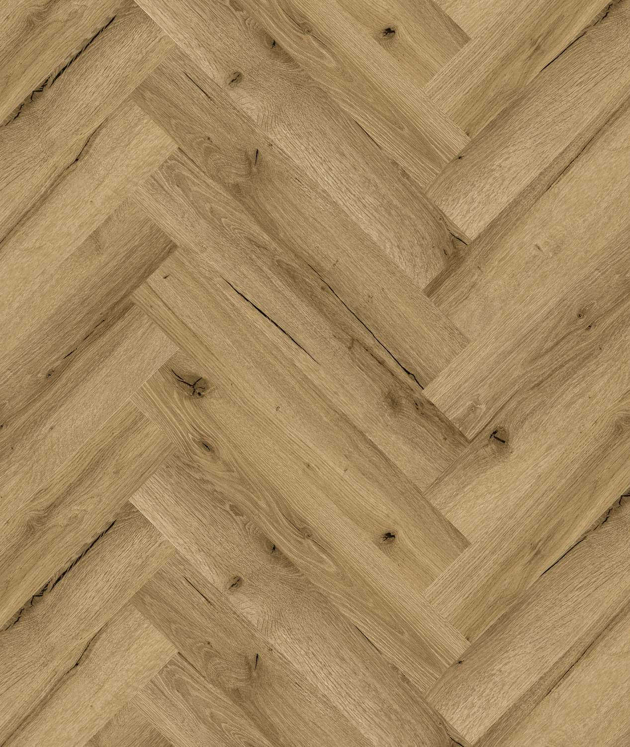 Mediterranean Oak SPC Herringbone - Image 2